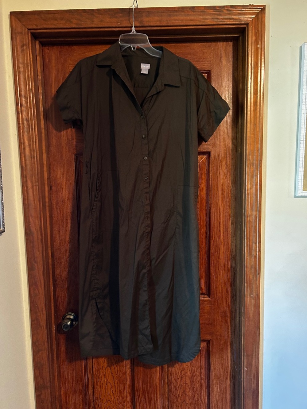 Chicos button down shirt maxi dress